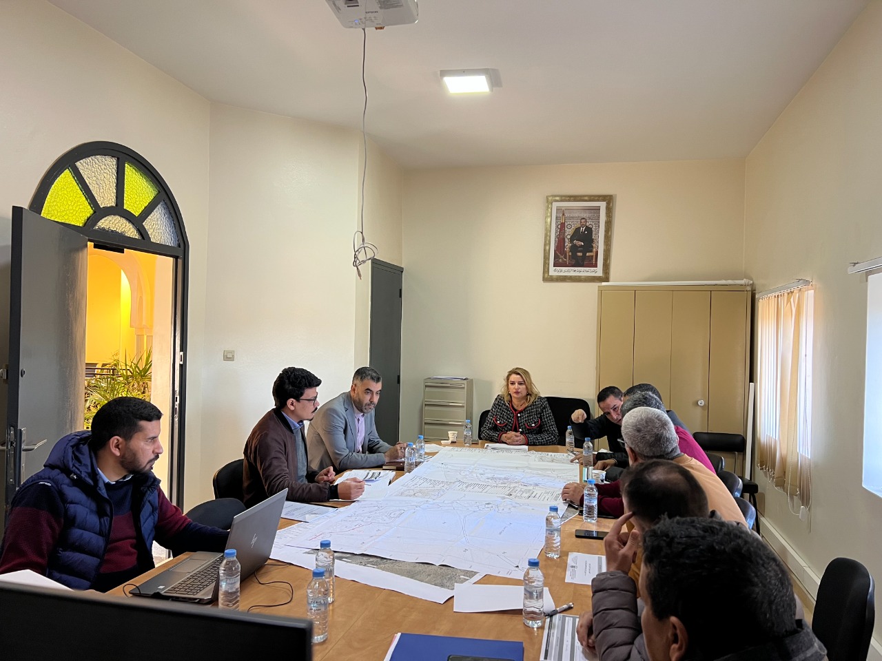 اجتماع اللجنة المركزية بخصوص تصميم تهيئة مركز جماعة تارسواط بإقليم تزنيت